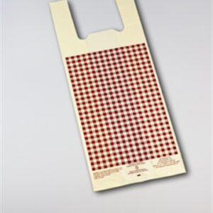 #2 Ivory Film w. Burgundy Gingham Design