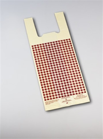 #2 Ivory Film w. Burgundy Gingham Design