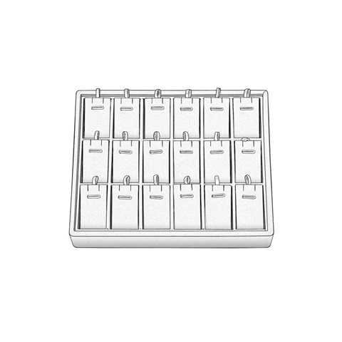 18 Pendant White Stackable Trays