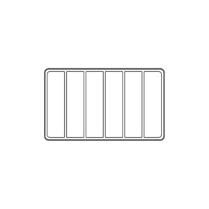 Plastic Stackable Trays- 6 Sections