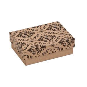 #32 Large Earring Damask Kraft Box