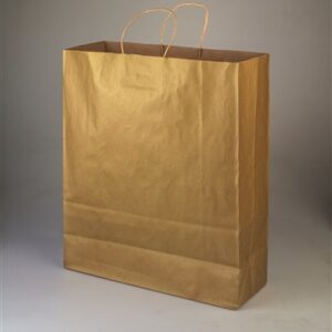 Queen Metallic Gold Shopping Bag