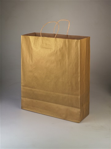 Queen Metallic Gold Shopping Bag