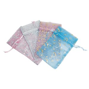 3" x 4" Pastel Swirl Organza Pouches