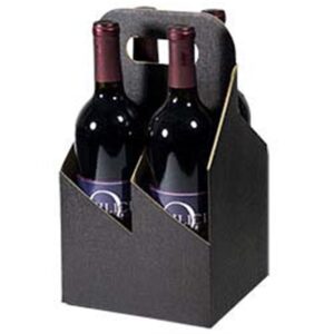 4 Bottle Open Carrier Black